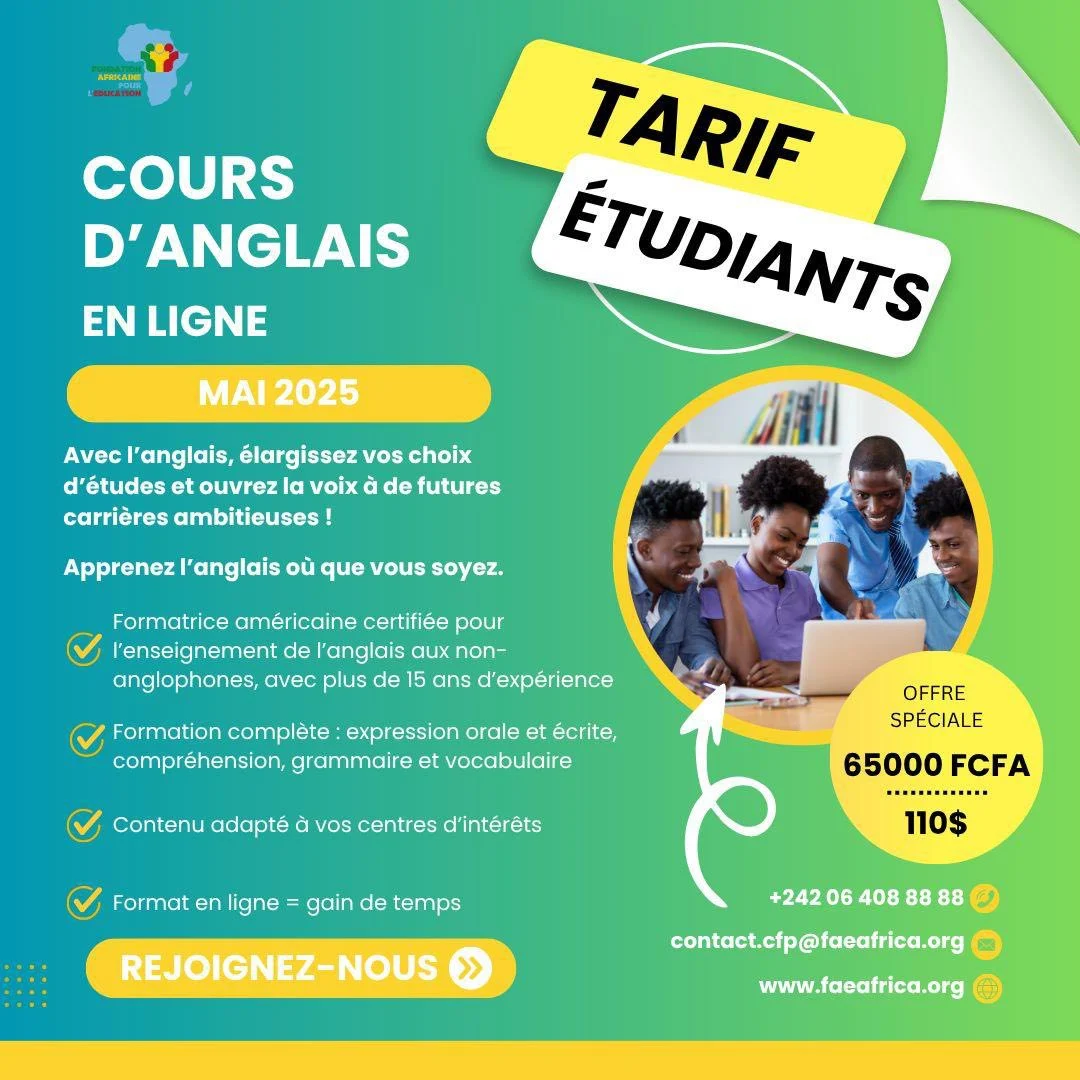 Apprenez l’anglais en ligne avec la FAE dès 2025 !